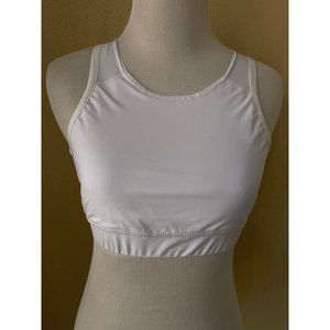 Idtswch White Mesh Back Sport Bra